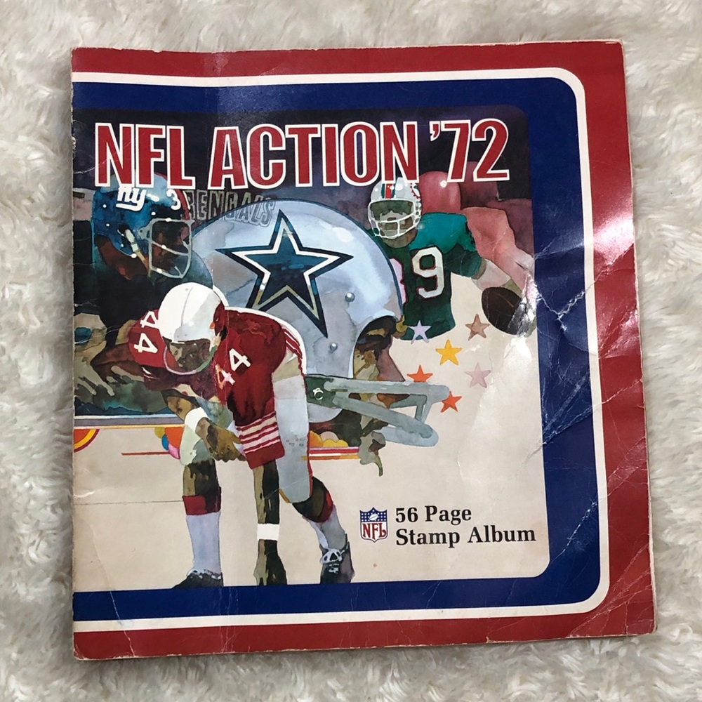 NFL Action '72 Vintage Stamp Album